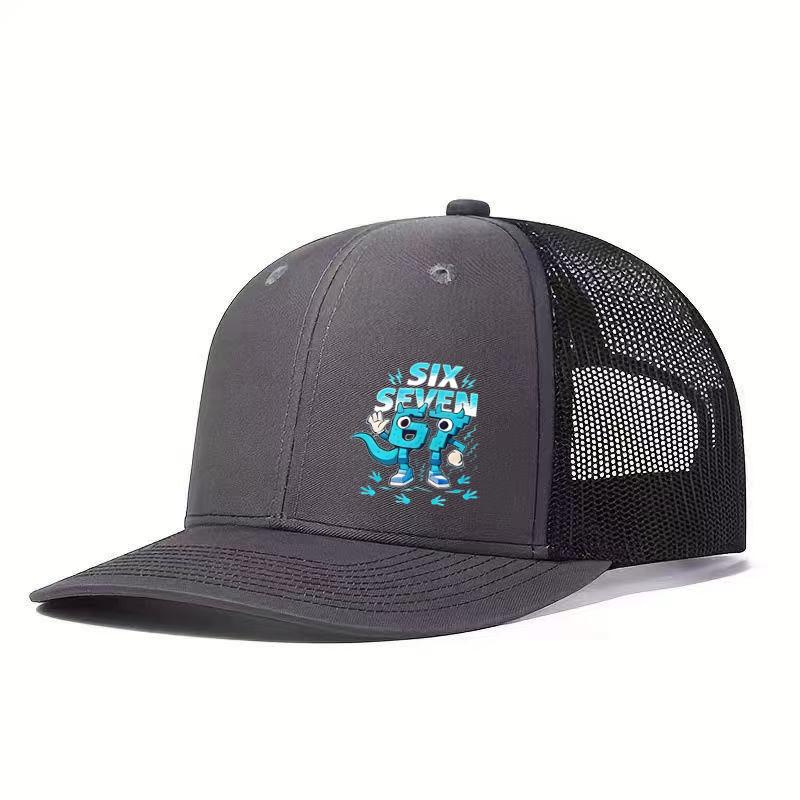 1 Stück Vergleich 67 Pixel Cartoon Explosion Feld Netzmütze! Atmungsaktives und schweißresistentes Streetwear-Essential für Trendsetter