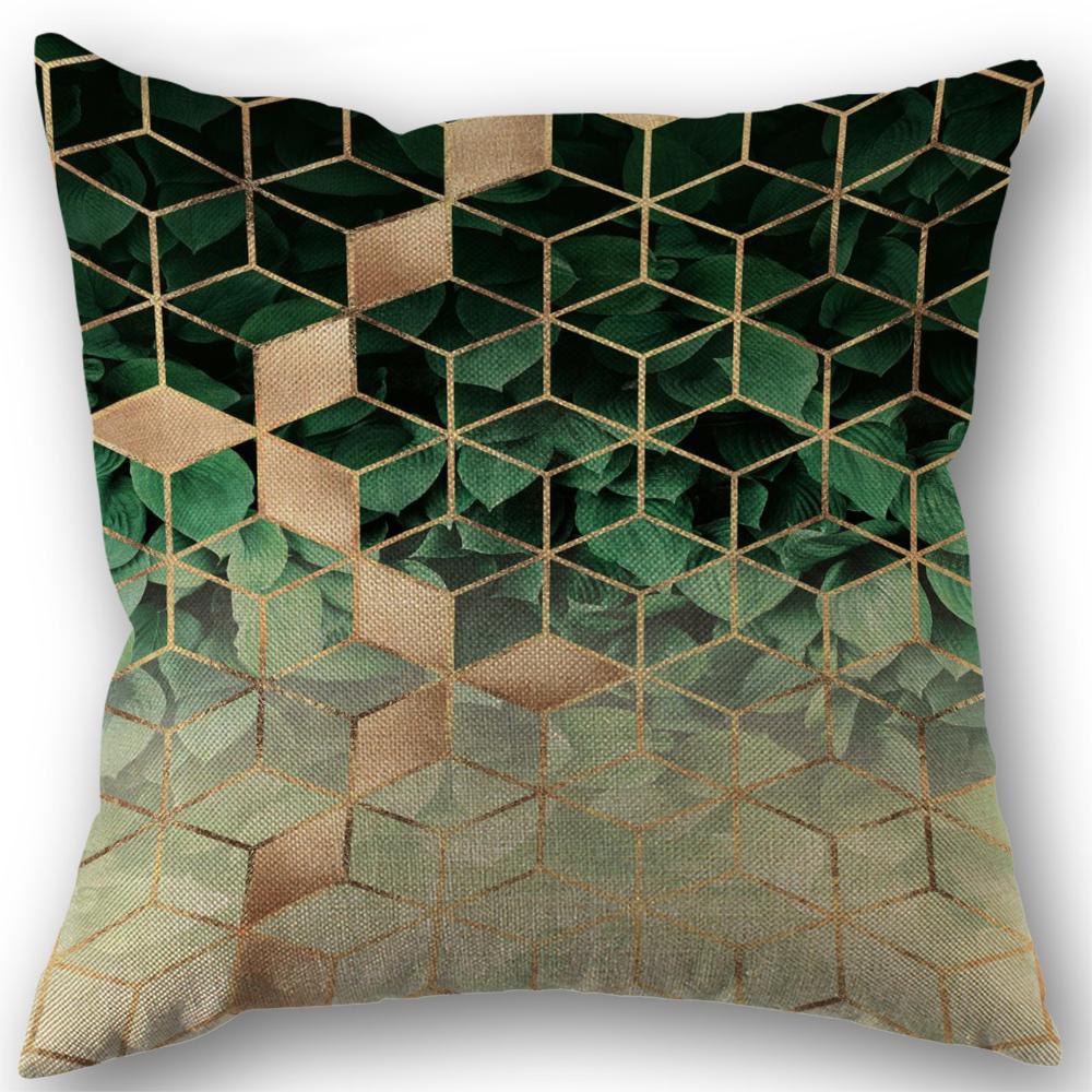 Abstract Art Pillowcase Wedding Decorative Linen Pillow Case For Home Pillow Cover 45X45(One Sides)