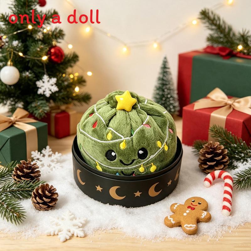 Plush Pumpkin And Christmas Tree Relief Toys With Soft Pp Cotton For Kids And Adults