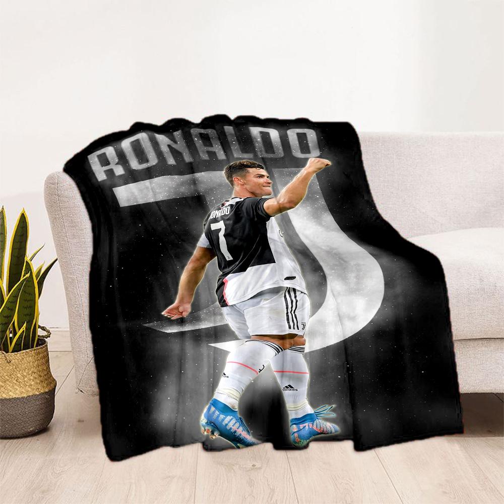 Ronaldo's Legacy Football Blanket Soft Warm Cozy Perfect for Chair Couch Sofa Four Seasons Universal Warmthful Decor