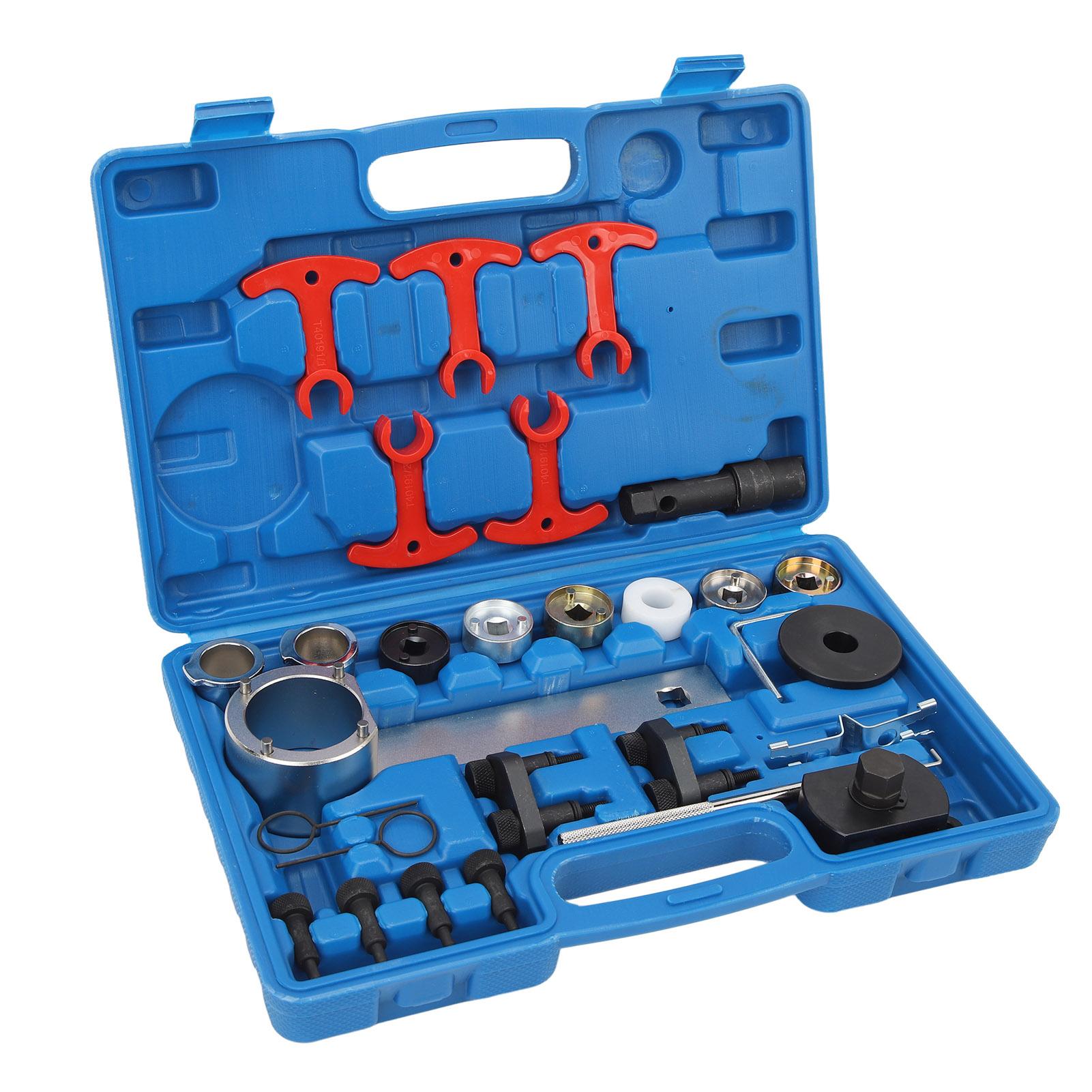 

28 шт. инструмент для регулировки распредвала коленчатого вала двигателя T40155 из углеродистой стали, подходит для A3 A4 A5 A6 Q5 TT 2.0T