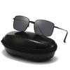 New Metal Square Anti-ultraviolet Polarized Sunglasses Driver Driving Sunglasses Men's Retro Trendy Glasses