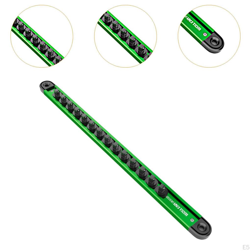 Socket Holder Rack Degree Rotation Buckle Lightweight Multipurpose for Garage Workshop