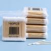 500pcs Double Head Wood Cotton Swab Nose Ears Cleaning Women Makeup Tools Lipstik Cotton Buds Tip Sticks Health Care
