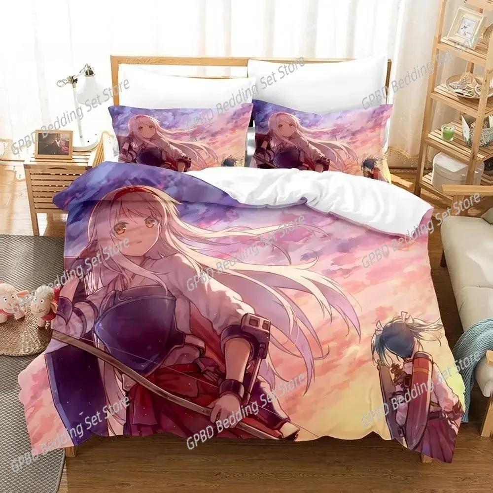 3D Kawaii Anime Zuikaku 3D NEW Duvet Cover Pillowcase Bedding Set Adult Boy Girl Bedroom Decoration Children Single Double Large