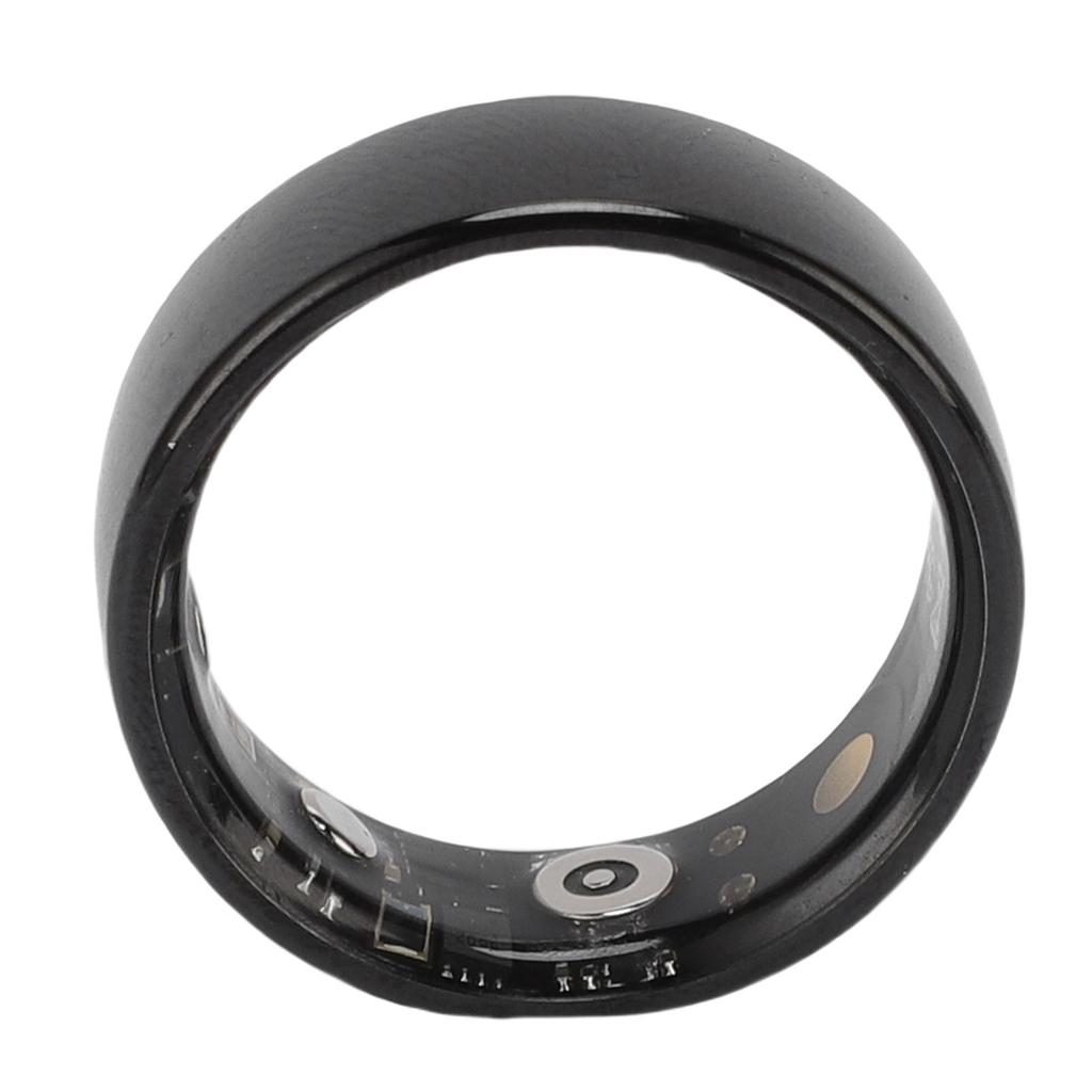 Smart Ring Health Tracker Aluminum Alloy 5ATM Rainproof Wearable Smart Ring with APP Charging Case F