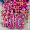 0-9 Number Number Balloon Stand 3D Silver Aluminum Film Digital Balloon Frame Giant Size 65 Inch Foil Number Balloon