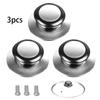 1pc/2pcs/3pcs Universal Soup Pot Lid Handle Pot Lid Top Cap Handle Pot Knob Pot Lid Head Glass Lid Stainless Steel Cap Top Bead