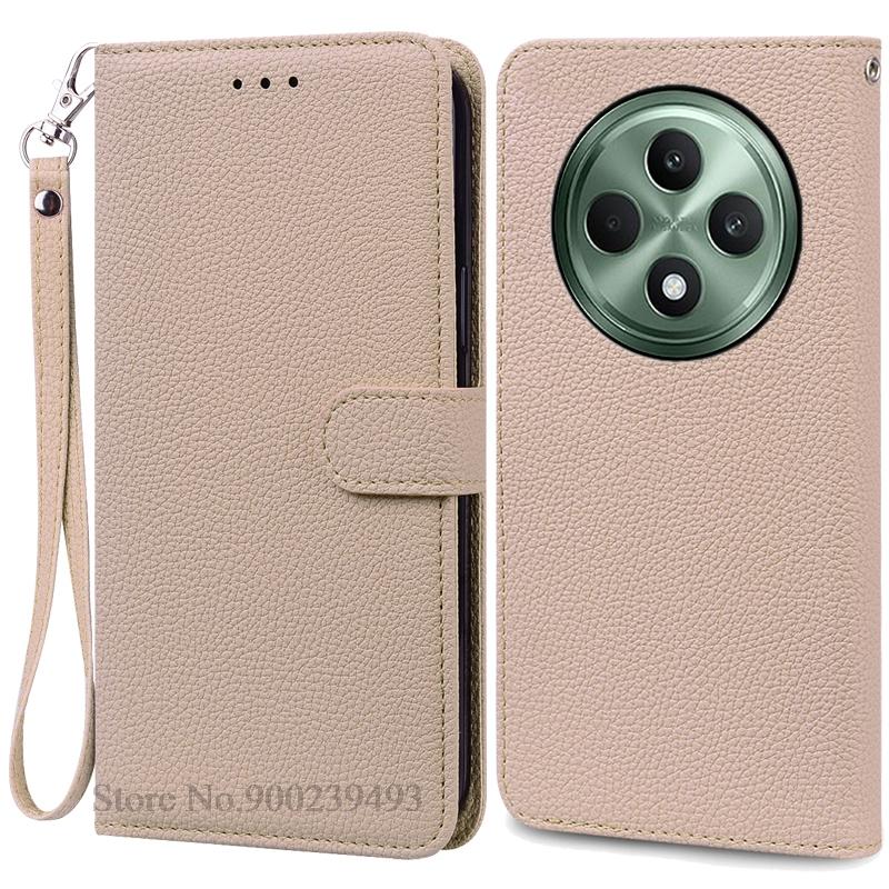 For Oppo Reno 12 FS 5G Etui Lommebok Lær Flip Cover For Oppo Reno 12F Etui Reno 12FS 12 F Reno12F Reno12 Fs Telefonetui Fundas