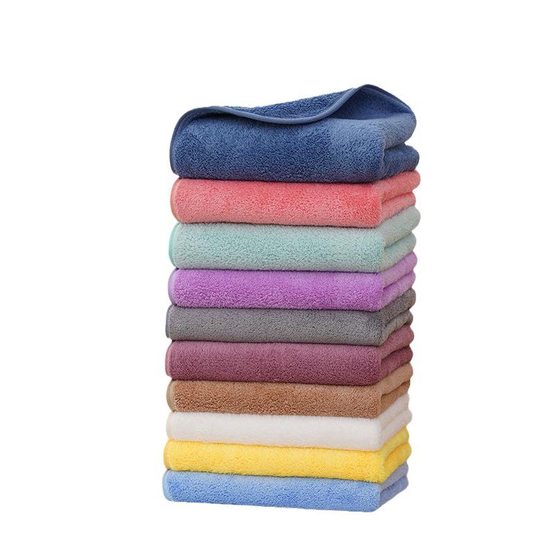 High-Density Coral Fleece Towel: Soft, Absorbent Face Towel for Home, Salon & Barber Shop.