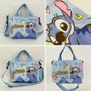 Stylish Canvas Shoulder Bag With Cartoon Design, Blue Color, Medium Size, 3021cm