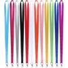 YOUOWO Lanyards 12 Pack Neck Office Lanyard 12 Colors White Blue Black Apple Green Red Pink