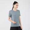 Unisex Quick-Dry Short Sleeve Running T-shirt - Solid Color Sportswear