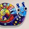2Pcs Snail Wall Decals Self Adhesive Wall Stickers Waterproof Scratch-Resistant PVC Stickers for Patio Porch Fence Easy Peel And Stick DIY Wall Decor
