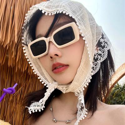 1PC Breathable Triangular Headscarf Pastoral Style Hair Band Photography Props Lace Fresh