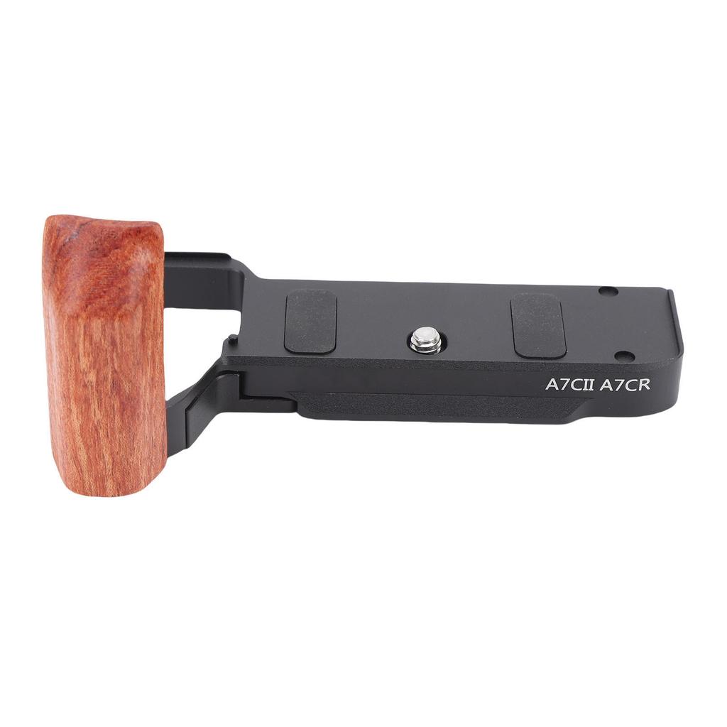 Handgrip L Shape Grip Fit for A7C2 A7CR Camera Built in Quick Release Plate Wooden Hand Grip L Bracket