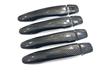 Kicks Carbon Fiber Door Handle Bezel Exterior Custom Garnish Mini Covers, Trim, Dress-Up, (Includes Cloth)