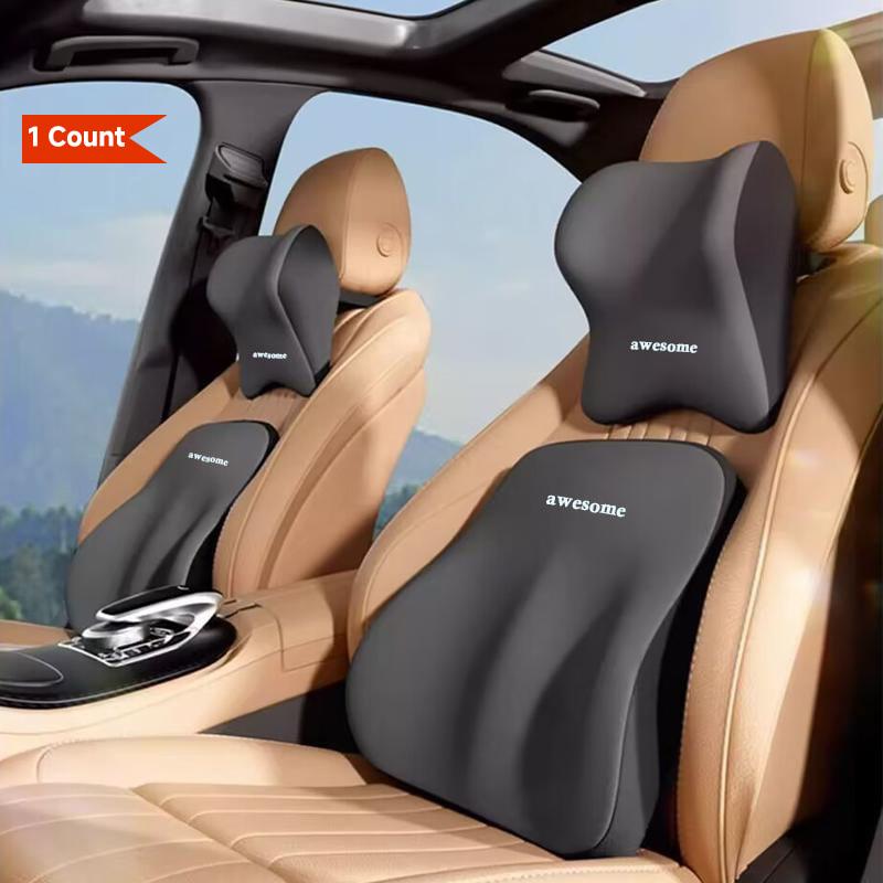 Memory Foam Car Universal Headrest Lumbar Cushion Back Cushion Lumbar Pillow Car Comfort Neck Pillow Car General Accessories