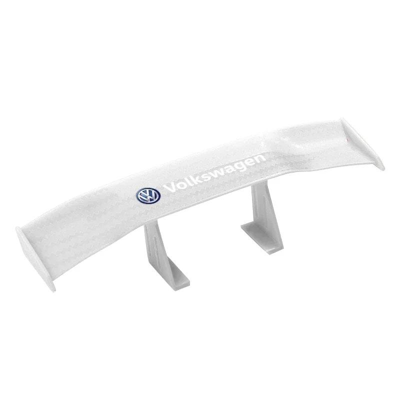 2025 Hot B6 For Volkswagen Car Rear Mini Spoiler Wing Motorcycle Small Model Canard Tail Winglet ABS Carbon For Volkswagen R Lin