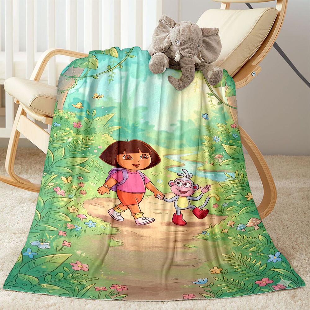 Dora Explorer Blanket Soft Warm Cozy Perfect for Picnics Couch Office All-Season Use Warmthful Decor Ideal Gift for Friends Family Couples Picnic