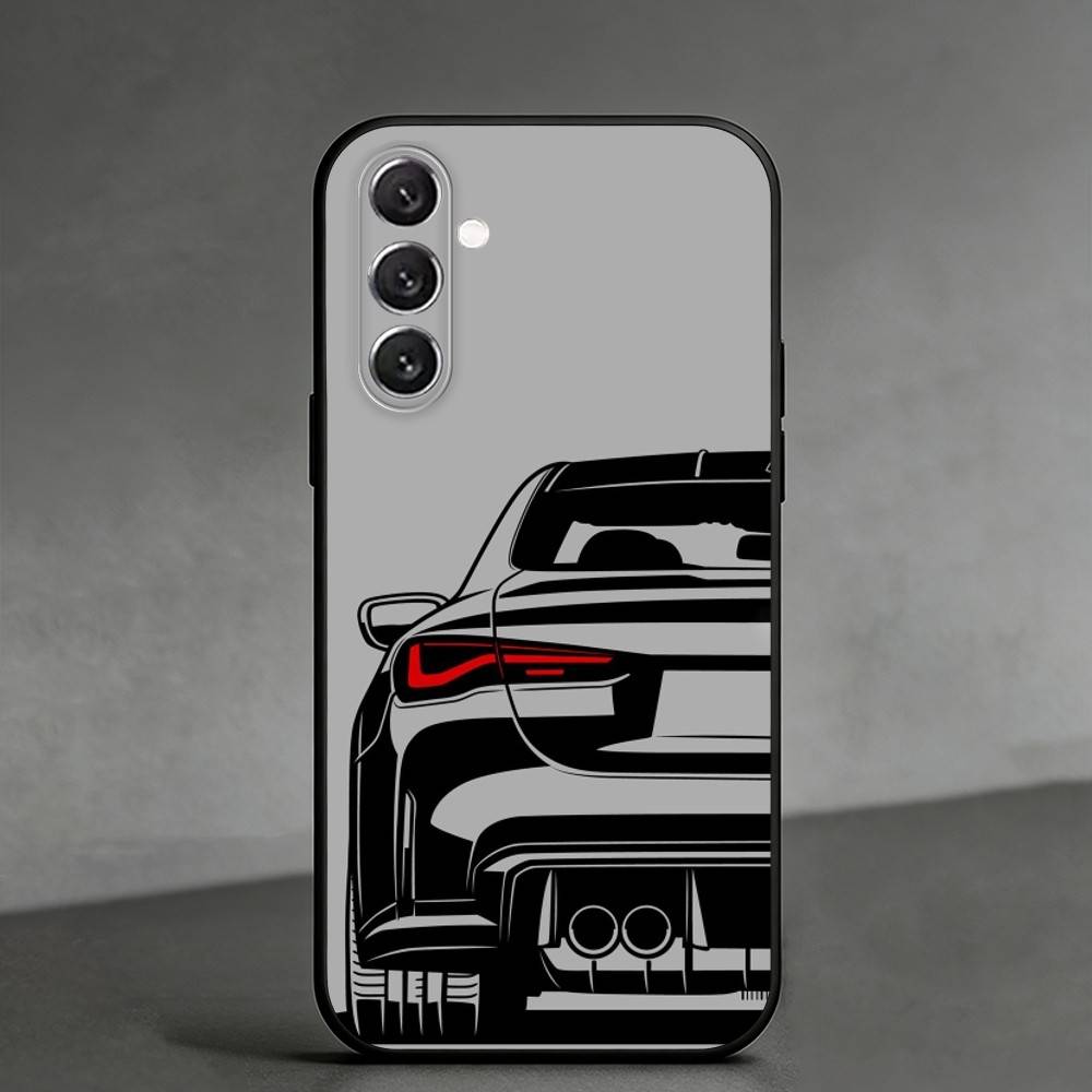 Sports drift racing car Phone Case For Samsung Galaxy A91,80,73,72 ,71,53,52,32 ,31,22,21s,20,Soft Black Case