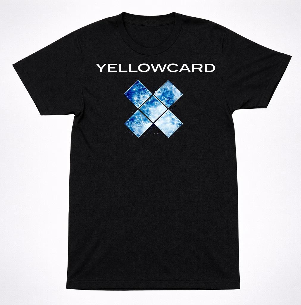 Yellowcard Earth X T-Shirt Yellow card Distressed Emo Pop Punk Band Tee S