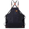 Thickened Waterproof Oil-resistant Canvas Apron for Kitchen, Restaurant, or Milk Tea Shop