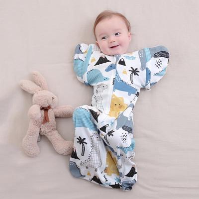 Daugiafunkcinis naujagimio suvystymo pledas ir miegmaišis su nuimamomis rankovėmis