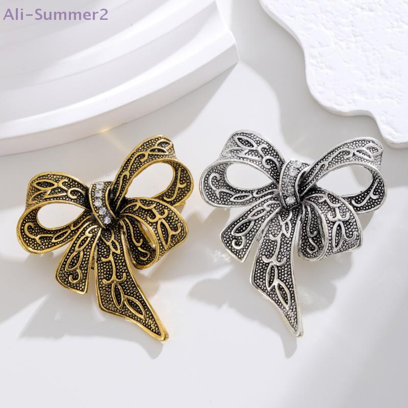 {Summer2} Fashion Simple Vintage Bowknot Brooches For Women Clothing Coat Corsage Accessries Gifts