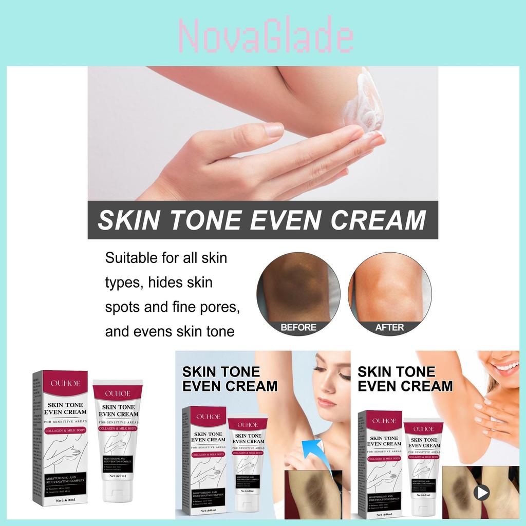 Radiant Whitening Skin Cream For Underarm Elbow Joint Dark Spot Nourishing Moisturizer