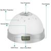 Led Digital Projector Alarm Clock 7 Color Changes Time Display Easy To Set Multi-color Night Light