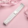 925 Sterling Silver Široký náramkový náramek Módní šperky