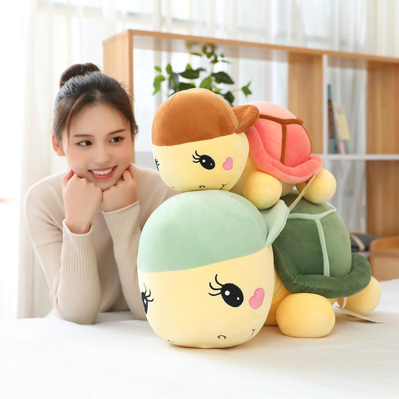 Turtle Wearing Hat Plush Toy Cute Cartoon Girl Children Birthday Gift Holiday