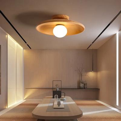 Nordische Deckenleuchte Holz Rund Deckenleuchte Für Garderobe Schlafzimmer Arbeitszimmer Kinder Flur Zuhause Innen Hochwertige Beleuchtung