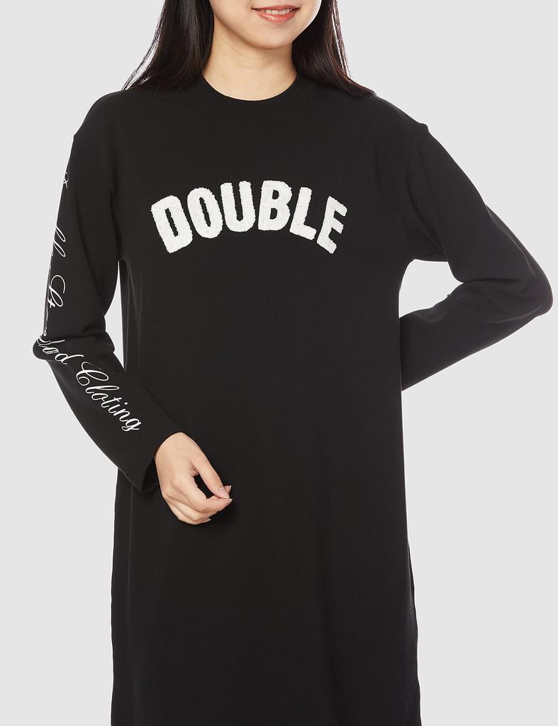 Double Standard Clothing Heather Inlay Knit Size 38 Dress, 0201-180-213, Women's, Black,