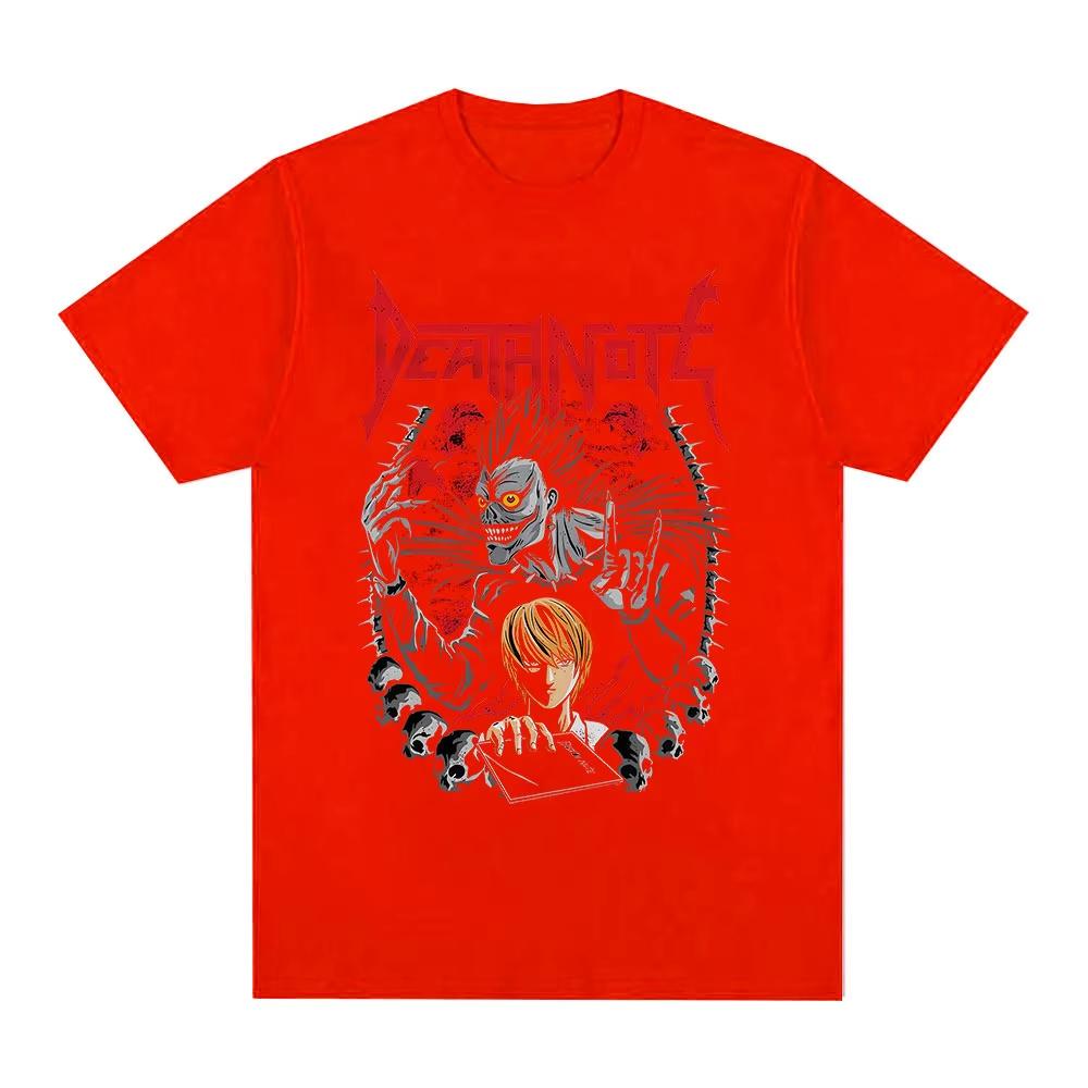 Anime Death Note Ryuk Yagami Light T Shirt Unisex Unisex Clothing Pure Cotton Tshirt Fashion Vintage Short Sleeve Tshirts