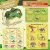 Dinosaur Toys for Kids 3-5,45PCS Realistic Jurassic Dinosaurs Figures with Eggs&Trees&Fence Playset To Create a Dino World,Educational Figures, Great