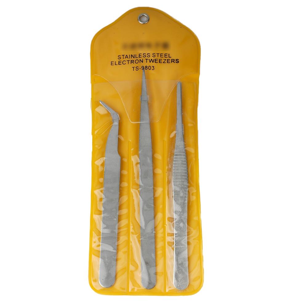 Tweezers Clips Home Hospital Tools 3 Pcs Accessories