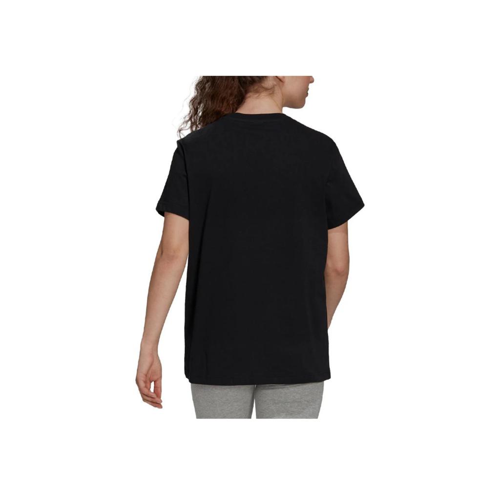 Adidas BoS Metallisch Hautfreundlich Weich Bequem Kurzarm T-Shirt Damen Oberteile Schwarz FM9447
