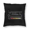 808 Vintage Drum Machine For Electronic Musician Square Pillowcase Pillow Cover Cushion Throw Pillow for Home Sofa Living Room