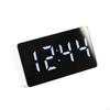 62KD Car LED Mirrored Temperature Indicating Alarm Clock Simple Table Digital USB Clock Modern Decors Plastic Material