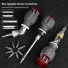 8-in-1 Multi-Angle Ratchet Screwdriver Set: Phillips, Flathead & Special Shapes