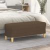 349378 vidaXL Bench Brown 100x35x41 Cm Fabric