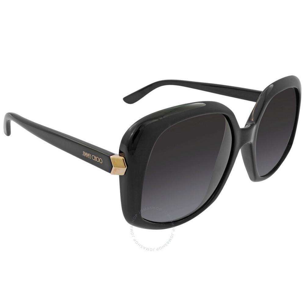 

Jimmy Choo Серые женские солнцезащитные очки с градиентом и бабочкой AMADA S 0807 FQ 56