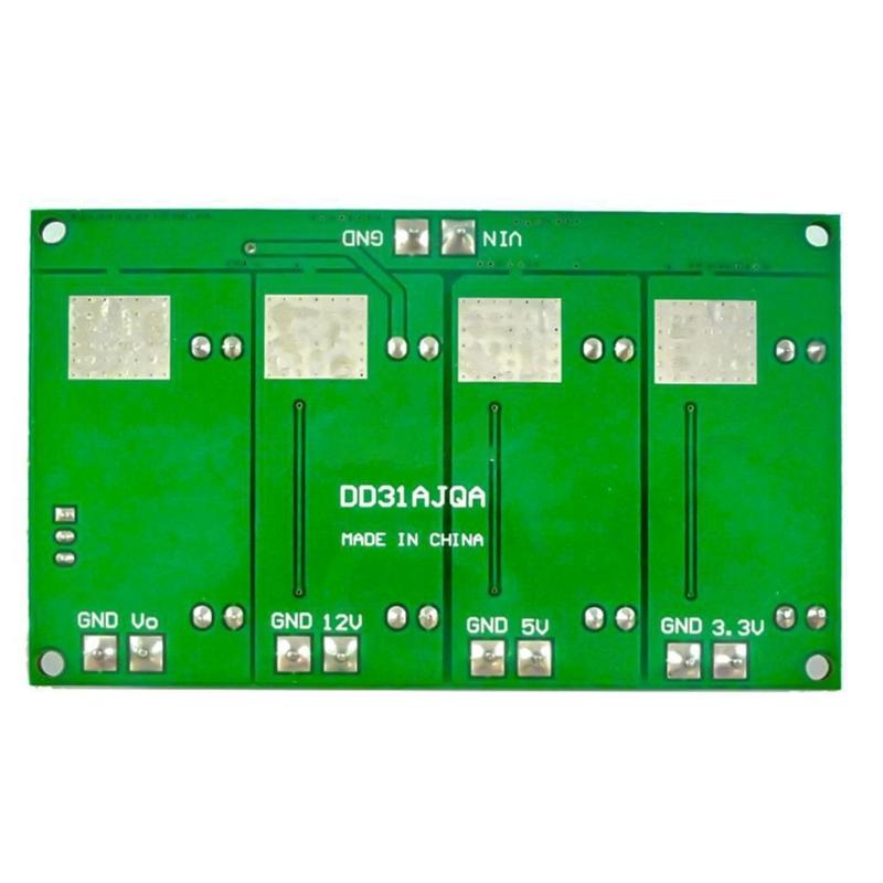 3A 4 Channel 3.3V 5V 12V Adjustable Step Down Converter Module Regulator Board Power Supply Circuit Power Module