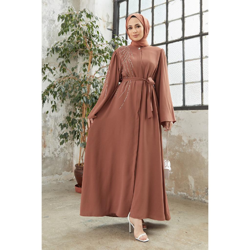 Viona Stone Abaya – Indigo