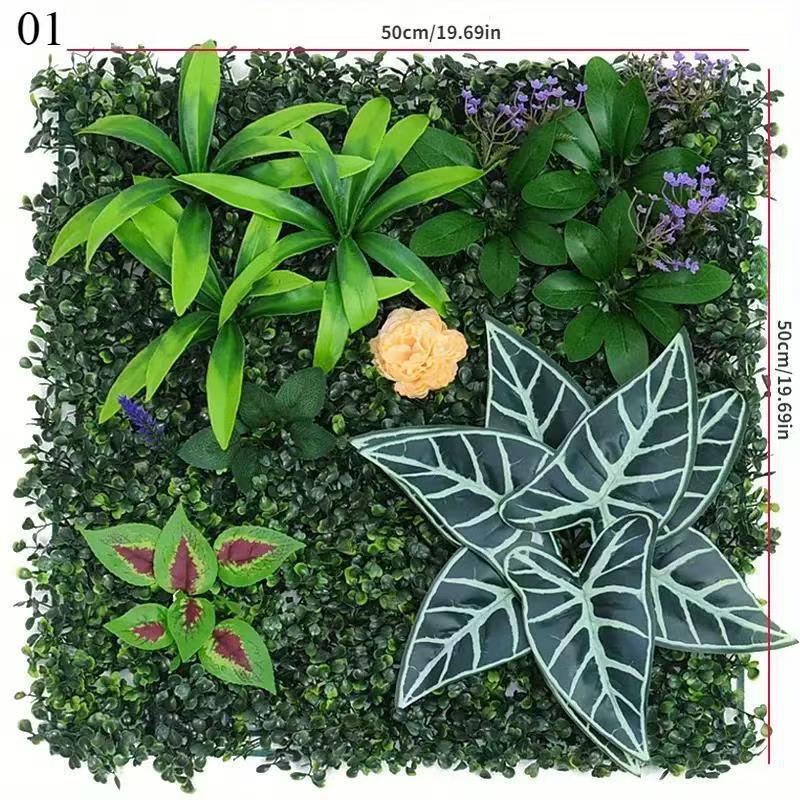 3D Bionic Plant Wall Decor - Indoor/Outdoor Artificial Greenery & Flowers