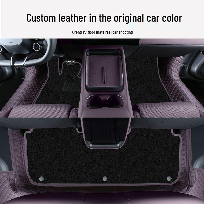 Xiaopeng P7+ Double Layer Full Coverage Floor Mats for Interior Decoration and Modification