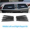 LHD RHD Front Central Dashboard Left Right Repair Kit AC Vent Grille Panel Cover For Mercedes Benz C Class W204 LCI