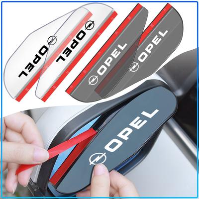 2PCS Car Rearview Mirror Eyebrow Rain Shade Rainproof Cover Visor Emblem For Astra H G J Insignia Mokka Zafira Corsa Vectra B C D